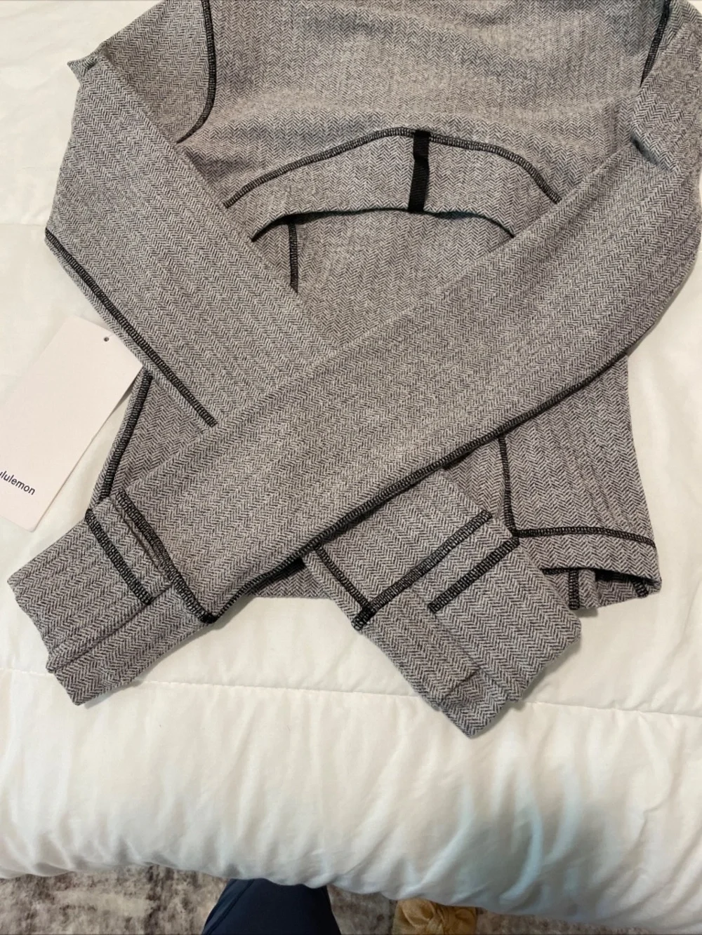 Lululemon Define Cropped Jacket Herringbone Size 4 - Picture 12 of 13
